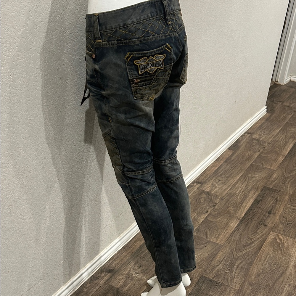 Affliction Dark Wash Skinny Jeans - Picture 6 of 11
